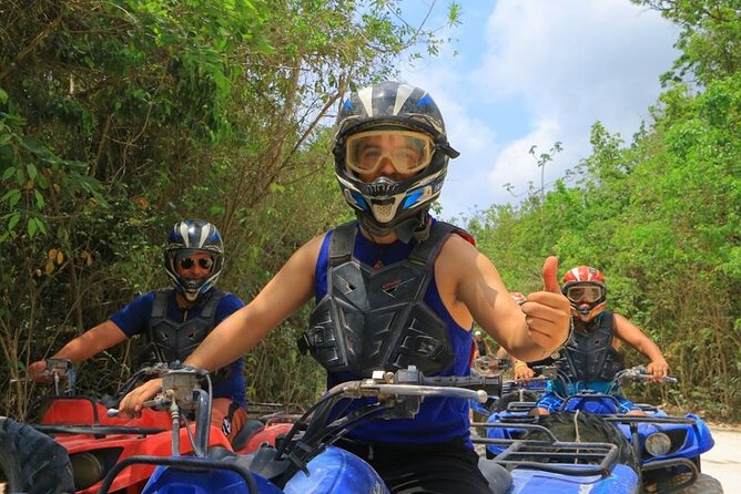 Jungle Adventure from Cancun: ATVs, ziplines, cenote and fun! - ATV riding on the jungle route