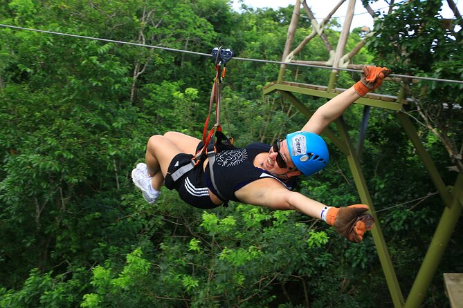 Jungle Adventure from Cancun: ATVs, ziplines, cenote and fun! - Swimming in a sacred Mayan cenote