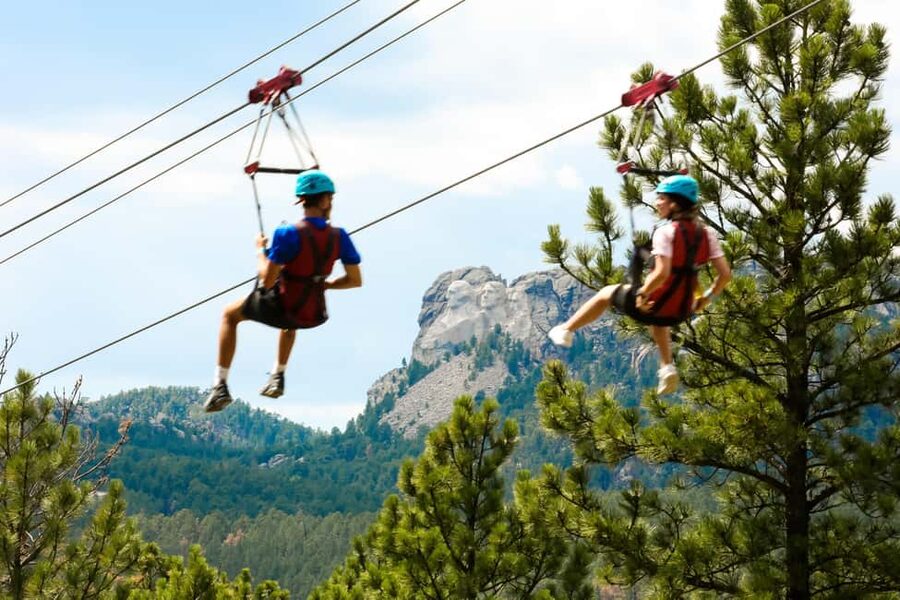 Keystone, SD: Pinnacle Zipline Tour by Mt. Rushmore - Why this zipline is different near Mount Rushmore