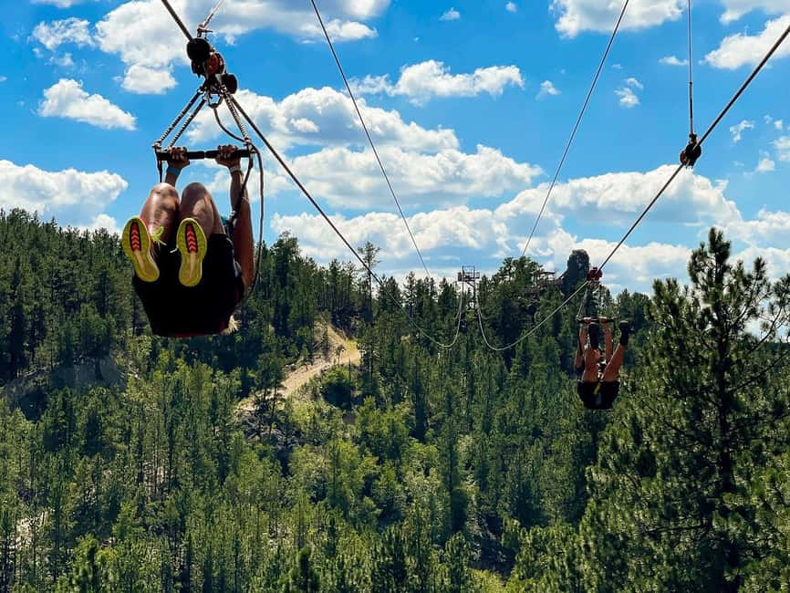 Keystone, SD: Pinnacle Zipline Tour by Mt. Rushmore - Arriving at Rushmore Tramway Adventures