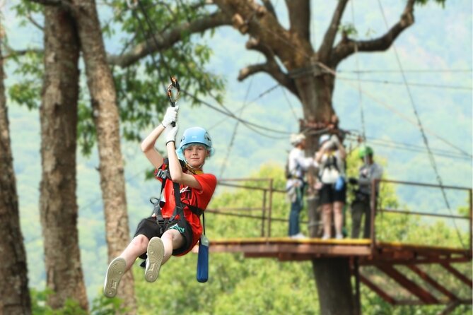 Kingkong Smile Zipline - Longest Highest Zipline in Chiang Mai - Reaching Kingkong Smile in the Chiang Mai mountains