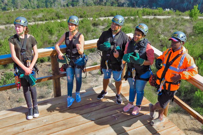 Knysna Ziplines Tour - Getting fitted with the safety gear