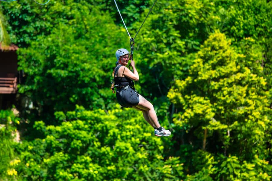 Ko Pha Ngan: Sky-High Zipline & Wang Sai Waterfall Views - The 30-meter Via Ferrata climb