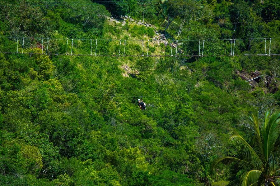 Ko Pha Ngan: Sky-High Zipline & Wang Sai Waterfall Views - Flying 120 to 150 meters across the valley