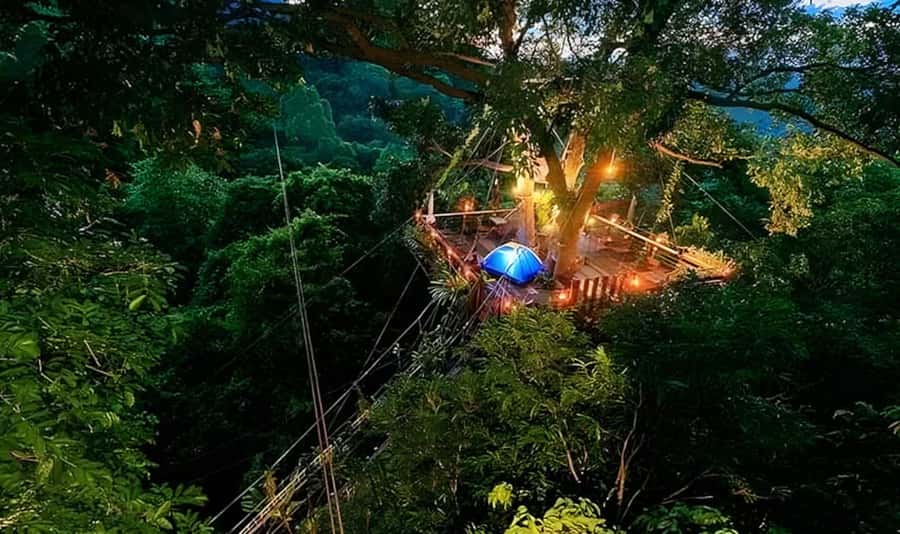 Ko Samui: Tree Bridge Jungle Zipline and Waterfall Adventure - Pickup and the uphill ride to Tree Bridge