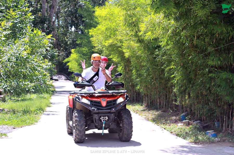 Koh Samui: ATV And Zipline Experience with Transfer - Ziplines over the forest canopy