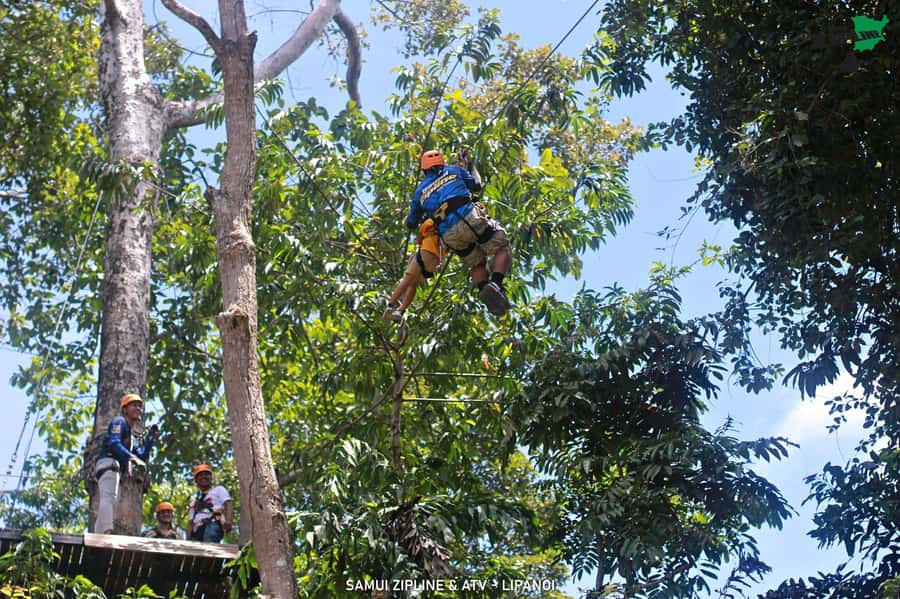 Koh Samui: Panoramic Zipline Experience at Samui Zipline - Flying above the canopy