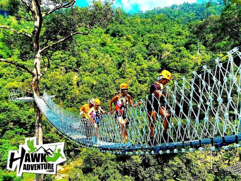 Koh Samui: Zipline Adventure with Hotel Transfer - Sky walkway, staircase corridor, and the quieter moments