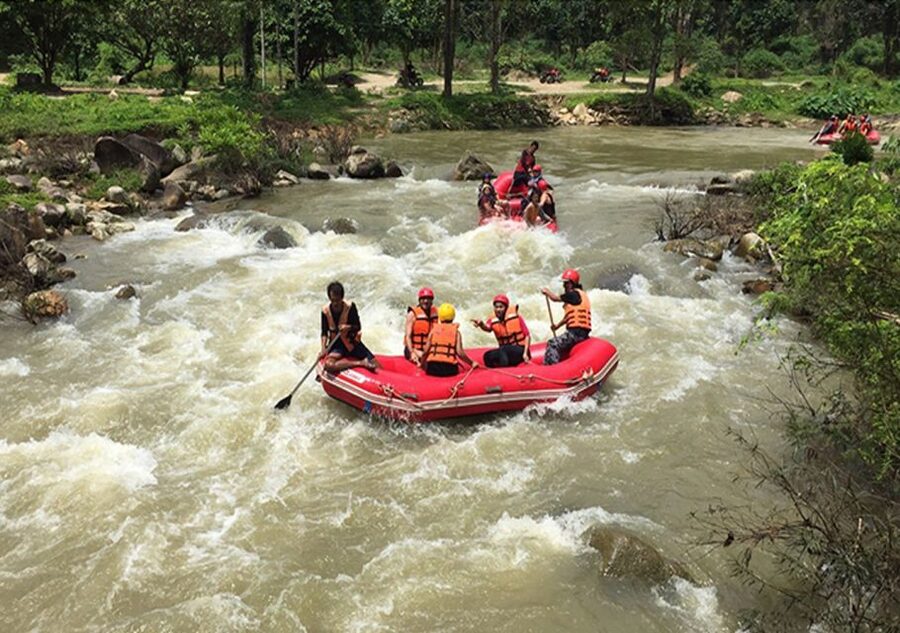 Krabi: White Water Rafting and Zipline Adventure - What the Song Preak rafting feels like