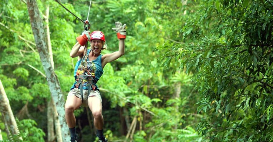 Krabi: Zipline, ATV & Top Rope Climbing Experience - Training, equipment, and the first climb