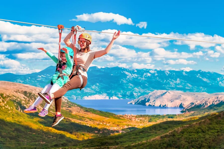 Krk Island: Ziplining Tour - The jeep ride adds a little island adventure