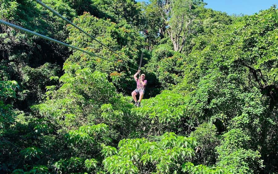Largest Zipline & Cave Exploration from sigatoka coral coast - Lunch after the last ride