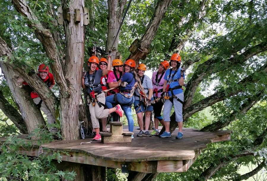 Lexington: Fully Guided Zipline Canopy Tour - Starting at the welcome center