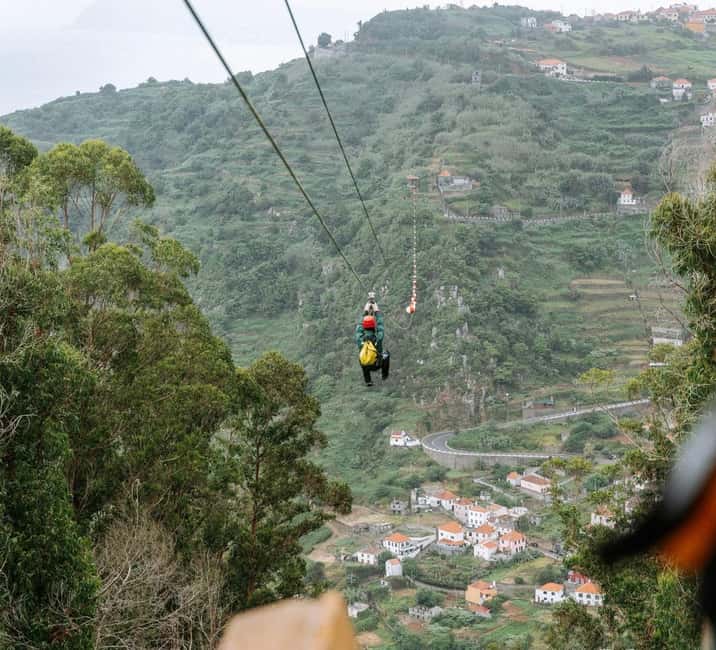 Madeira Adrenaline 4x4 Tour: Zipline, Giant Swing and Seixal - The Zipline Is the Main Adrenaline Event