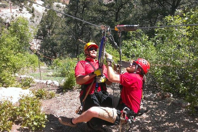 Manitou Springs Colo-Rad Zipline Tour - Arriving above Manitou Springs