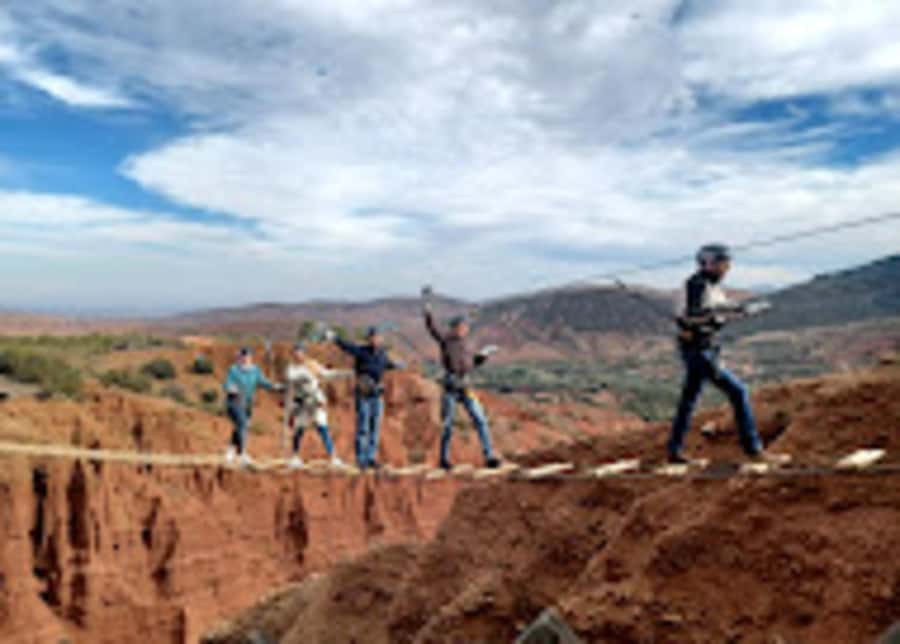 Marrakech: Zip-Line in the Atlas Mountains & Berber villages - Argan oil, bread, and Moroccan tea