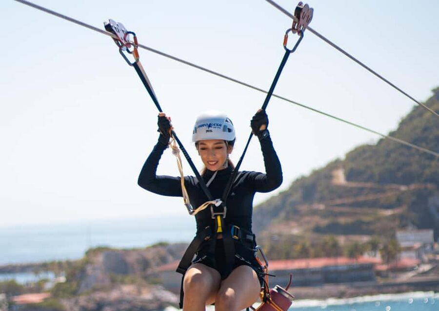 Mazatlan: Lighthouse Zipline Adventure at Farolesa - The guided climb to the launch point