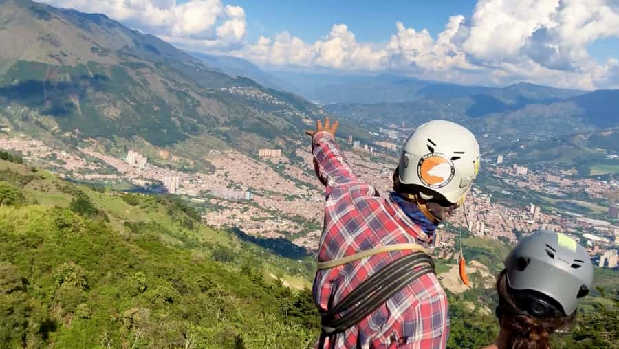 Medellin: Day Trip to Private Zipline and Waterfall Trek - Climbing the 70-Meter Rock Wall