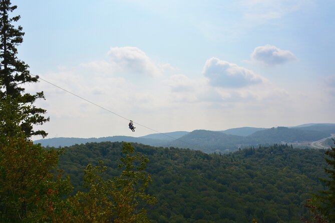 Mont-Catherine Ziplines - Second run: the 1,800-foot ride to Cap Beauséjour