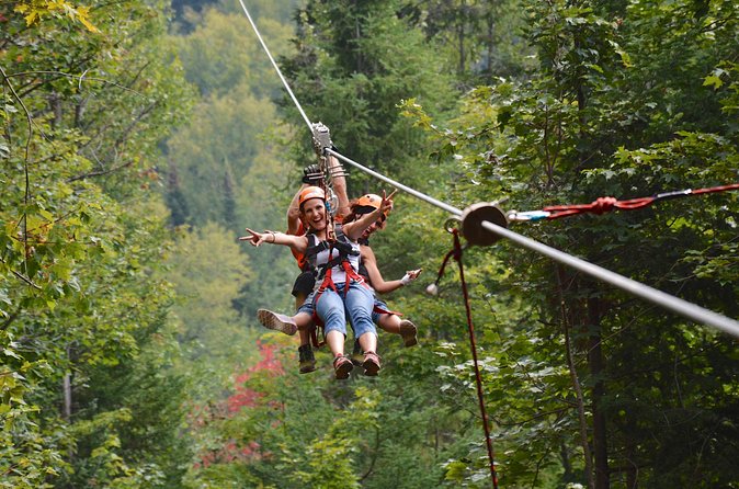 Mont-Catherine Ziplines - The final 2,100-foot run