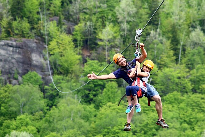 Mont-Catherine Ziplines and Via Ferrata - The 900-metre first zipline