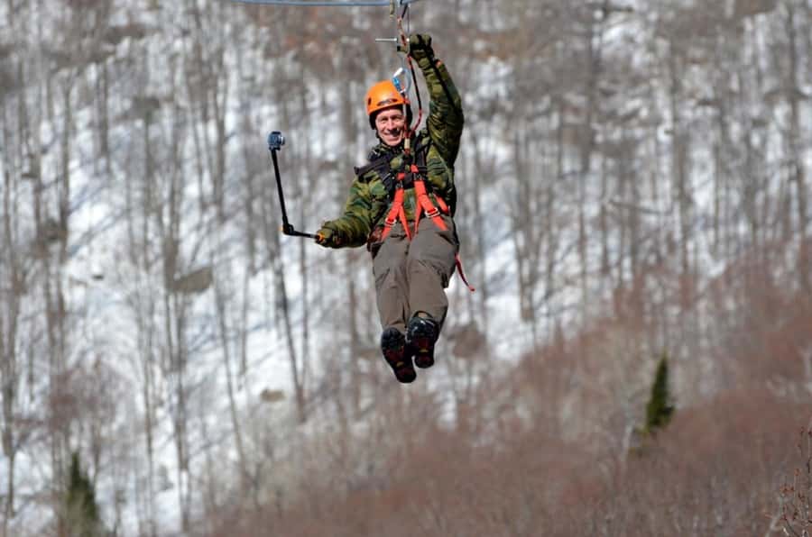 Mont-Catherine: Ziplines & Hike - The first 3,000-foot zipline