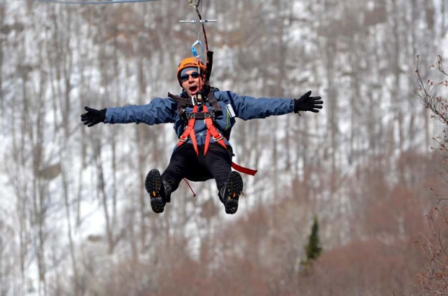 Mont-Catherine: Ziplines & Hike - Returning to the base after the rides