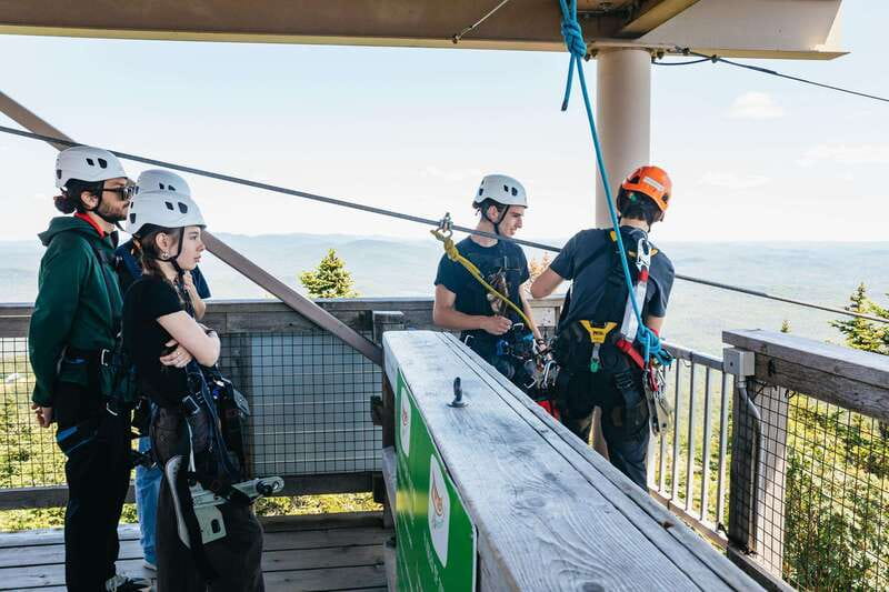 Mont Tremblant: Summit Zip-Lining Tour with 5 Zip Lines - The guides make the three hours work