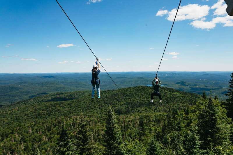 Mont Tremblant: Summit Zip-Lining Tour with 5 Zip Lines - The 10-minute gondola to the summit