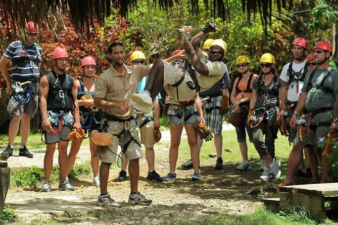 Mountain Zipline Half Day Adventure from Punta Cana - Flying through mahogany trees on the main cables
