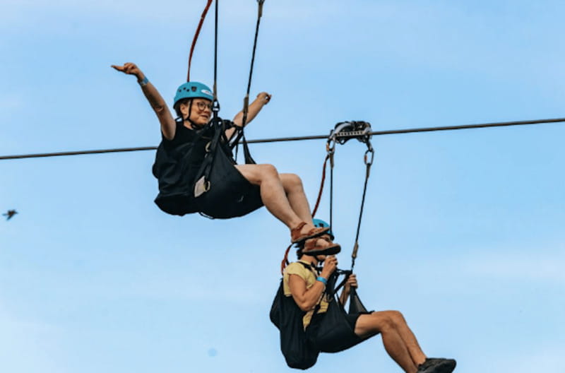 Niagara Falls, Canada: Early Bird Zip Line to The Falls - Returning uphill in an air-conditioned van