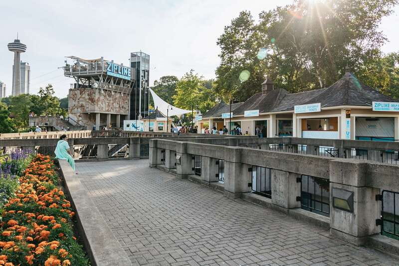Niagara Falls, Canada: Zipline to The Falls - Starting at Clifton Hill and checking in