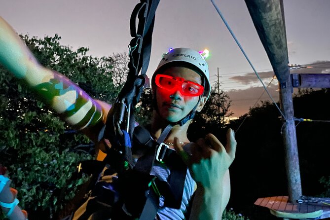 Night Zipline: 3 Zipline Adrenaline Adventure - Coral Crater’s six-line course and the three-line question