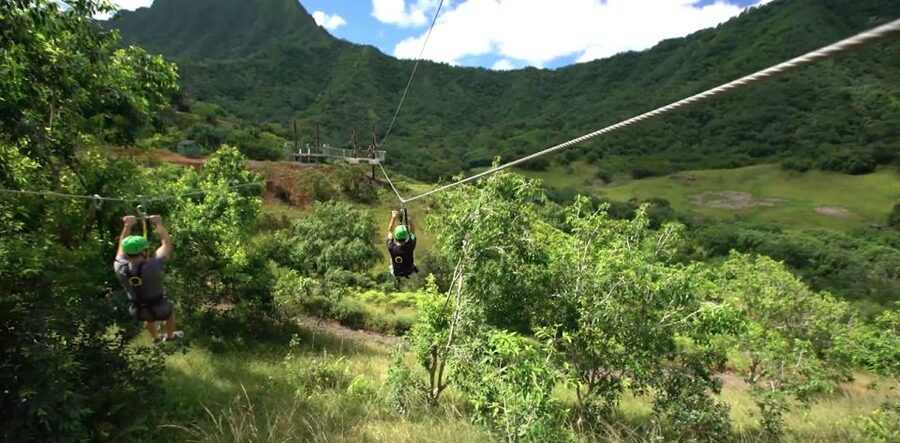 Oahu: Kualoa Jurassic Valley Zipline Tour - Five short hikes keep the course grounded