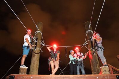 Night Zipline Adventure (3 Lines)
