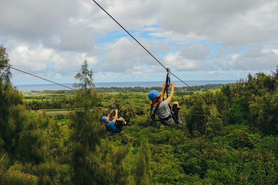 Oahu: North Shore Zip Line Adventure with ATV and Farm Tour - Rappels, bridges, boardwalks, and the floating staircase