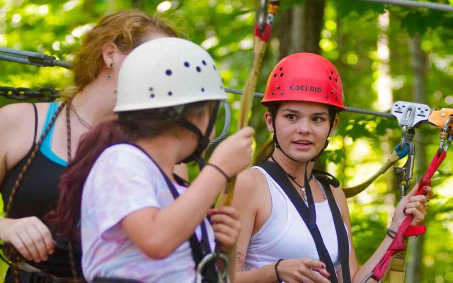 Oak Hill: Zipline Tour in New River Gorge National Park - Two swinging sky bridges above the trees