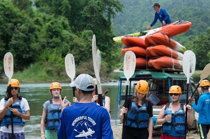 One Day Kayaking, Zipline and Tubing In Cave from Vang Vieng - Group size, fitness, and safety
