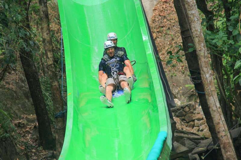 Outdoor Zipline Adventure - Waterslides Add a Lighter Break