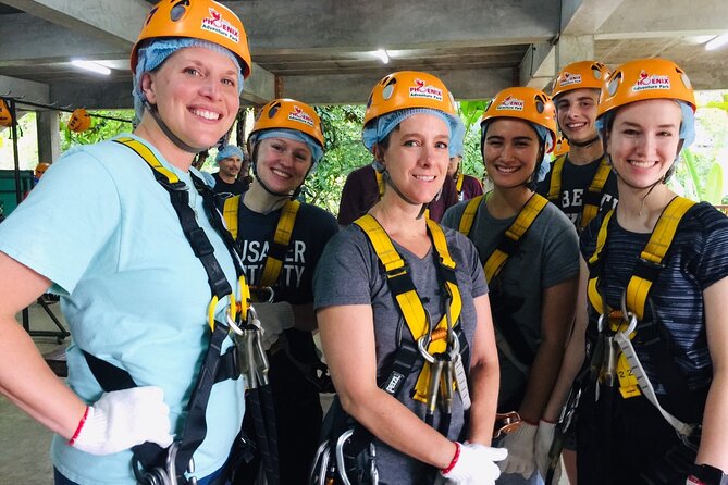 Phoenix Adventure Park Zipline, High Rope Course In Chiang Mai - Harnesses, instructors, and safety preparation