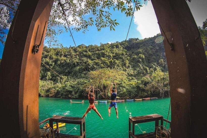 Phong Nha/Dong Hoi: Zipline Dark Cave & Phong Nha Cave Trip - Dark Cave brings the physical fun
