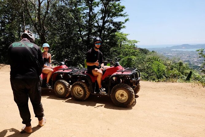 Phuket ATV Tour to Big Buddha View Point and Zipline Adventure - Riding through rubber trees and jungle trails