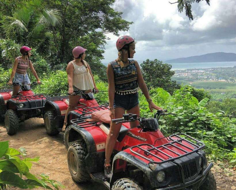 Phuket: Big Buddha Viewpoint ATV Tour and Zipline Adventure - Registration, helmets, and the mountain start
