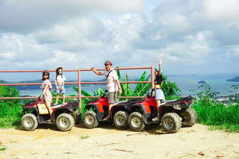 Phuket: Big Buddha Viewpoint ATV Tour and Zipline Adventure - Pickup times and the ride to the mountain