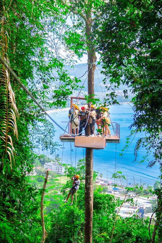 Phuket: Erawan Zipline Adventure with Ocean Views in Patong - Safety, clothing, and physical demands