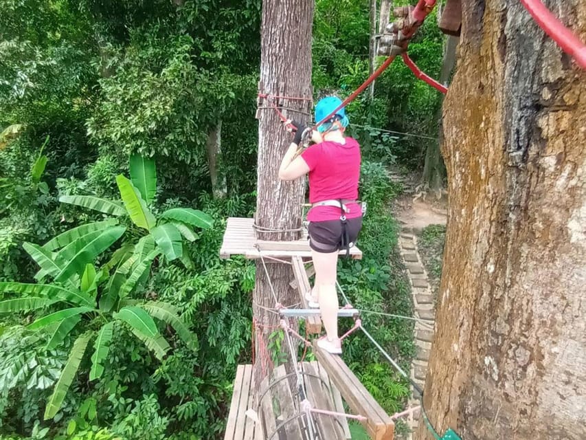 Phuket: Jungle Xtrem Adventures and Zipline Park - Platforms, nets, bridges, and barrels above the trees