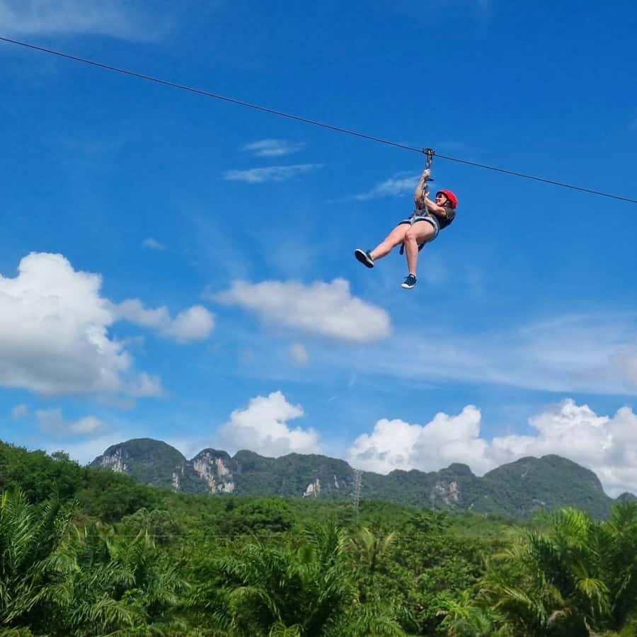 Phuket: Monkey Cave, Water Rafting, Zipline with ATV Option - The zipline is short, and that matters