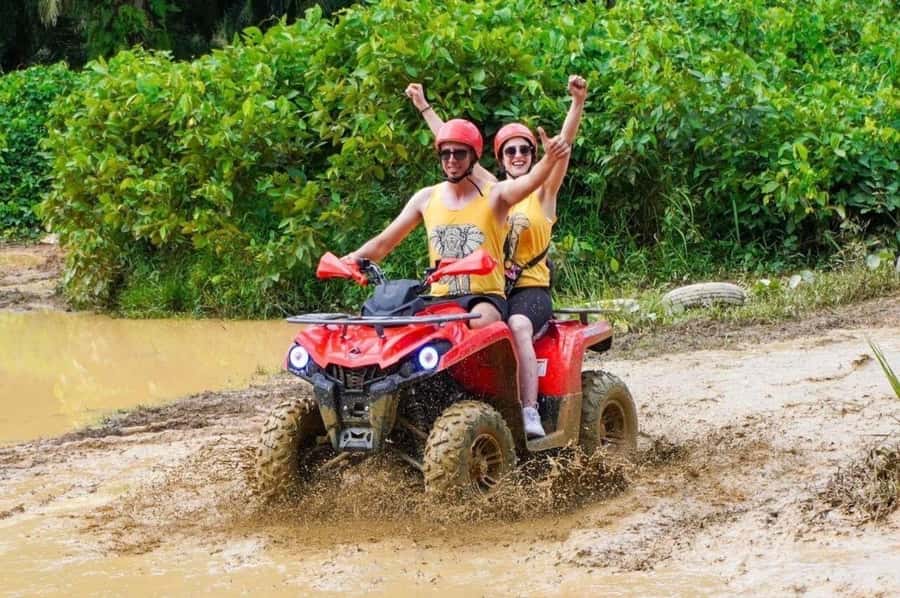 Phuket: Old Town + ATV 30Min Zipline 15Pform + Night Market - Fifteen zipline platforms add height and speed