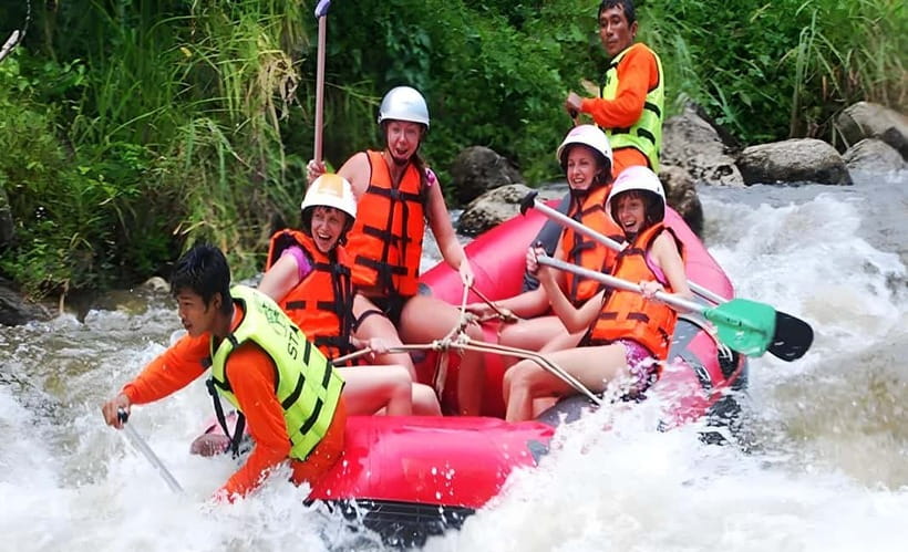 Phuket: Phang Nga Monkey Cave, Rafting & Zipline Day Tour - A 150-meter zipline through the treetops