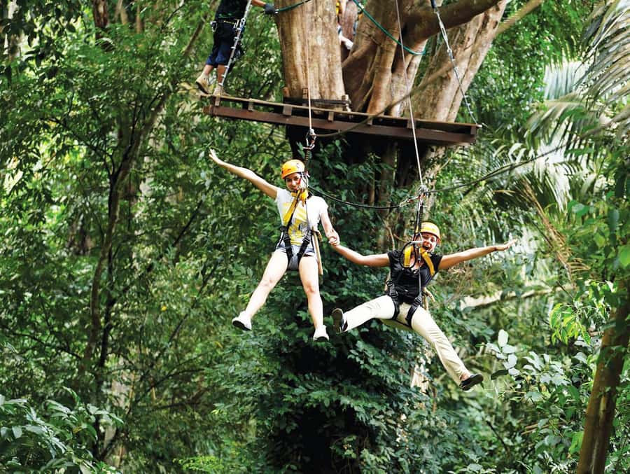 Phuket Skyline Adventure Ziplines - The 900-meter route is the main attraction